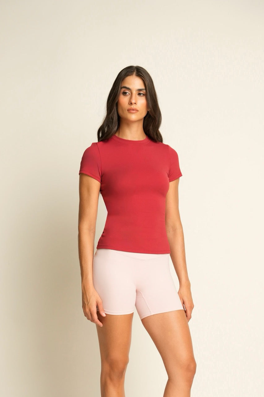 CONTOUR TEE ROUGE