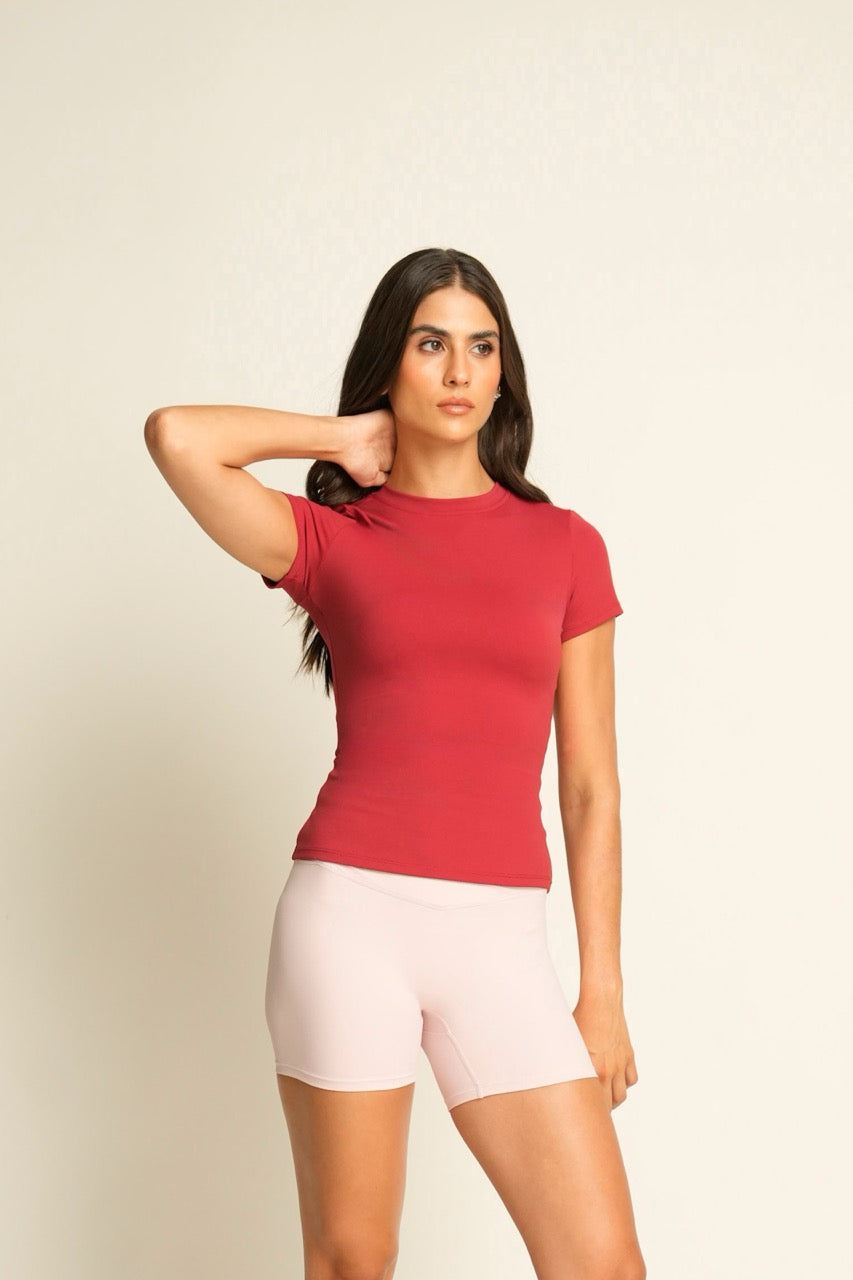 CONTOUR TEE ROUGE