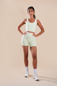 RIVIERA SPORTS BRA IN PISTACHIO GREEN