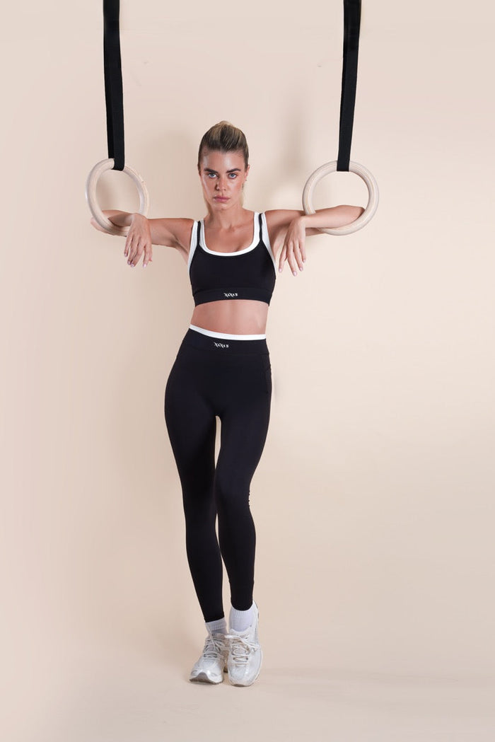RIVIERA SPORTS BRA IN BLACK