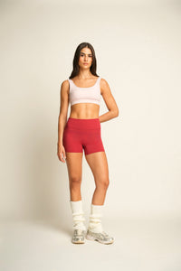 SCULPT ME SHORTS ROUGE