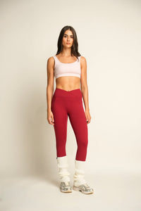 V-SCULPT LEGGINGS RED CHERRY