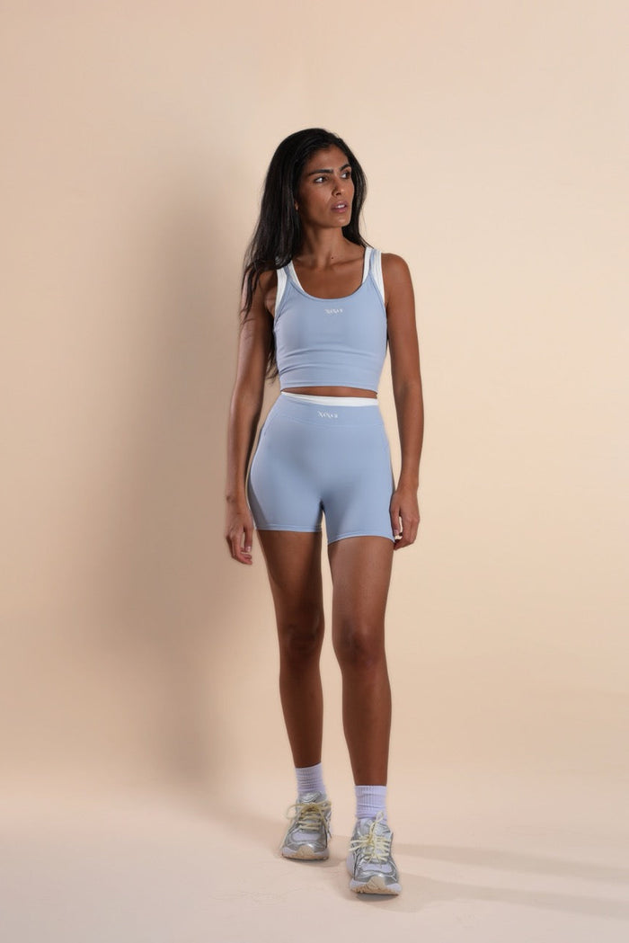 RIVIERA TOP IN OCEAN BLUE