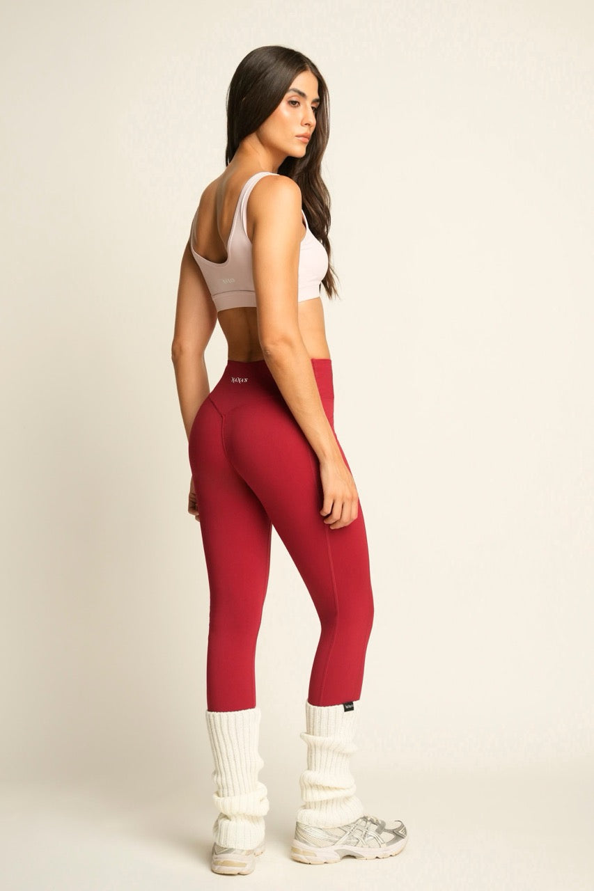 V-SCULPT LEGGINGS RED CHERRY